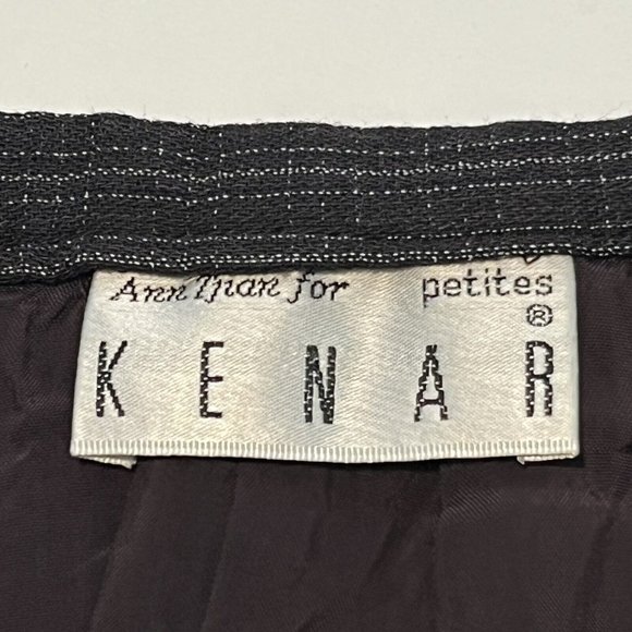 Vintage Ann Tijan For Kenar Petites Rayon Wool Skirt Size 0 - Picture 11 of 16